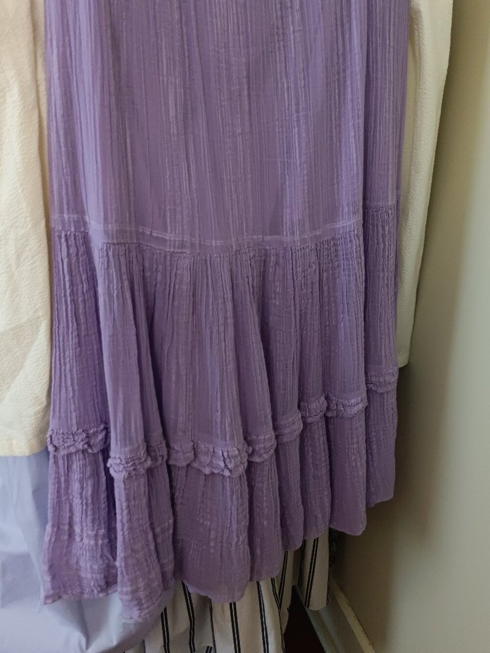 NWT Lavender Rich Cotton Midi Skirt Size Small - Picture 2 of 5
